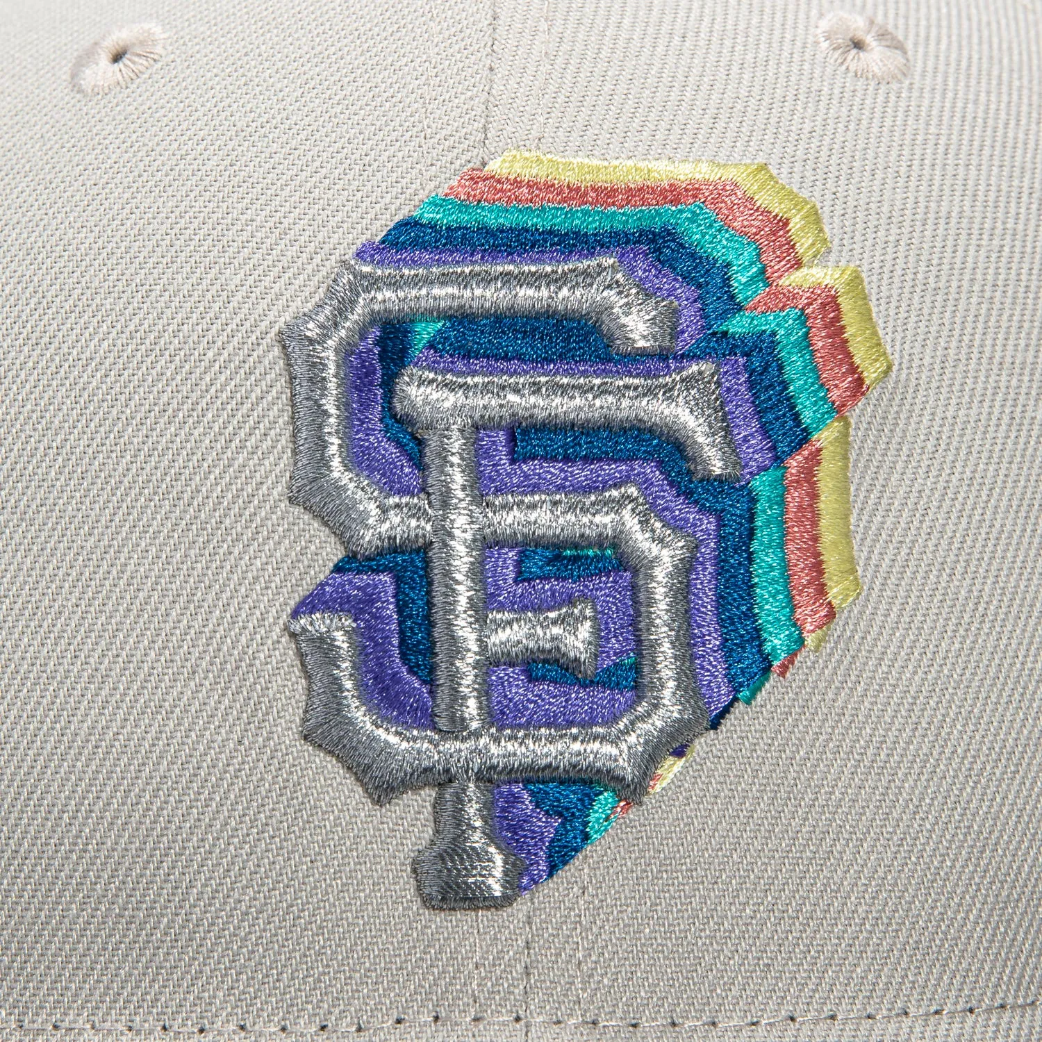 New Era 59Fifty San Francisco Giants 2007 All Star Game Patch Cascade Hat - Stone. Graphite