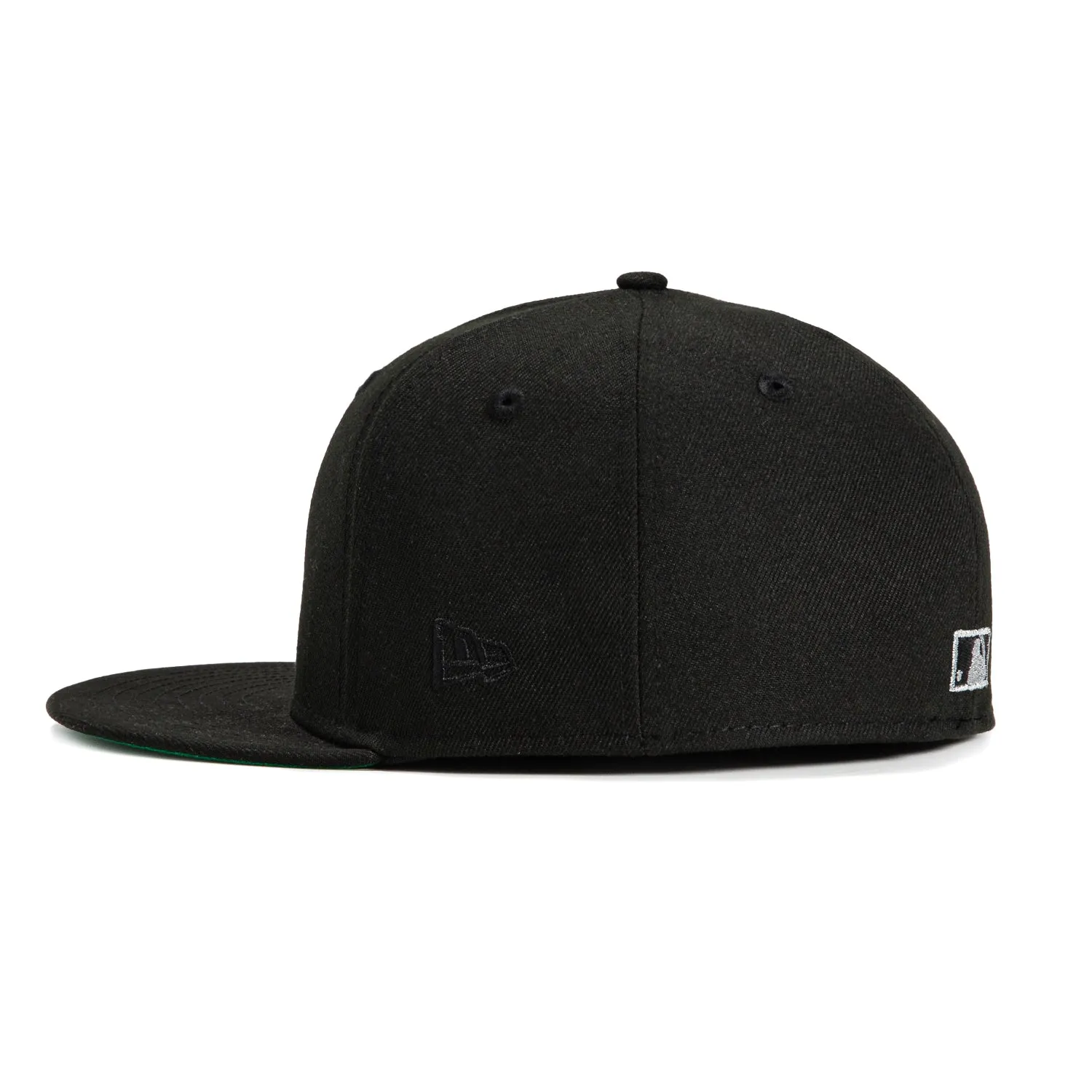 New Era 59Fifty San Francisco Giants 2007 All Star Game Patch Script Hat - Black. Metallic Silver