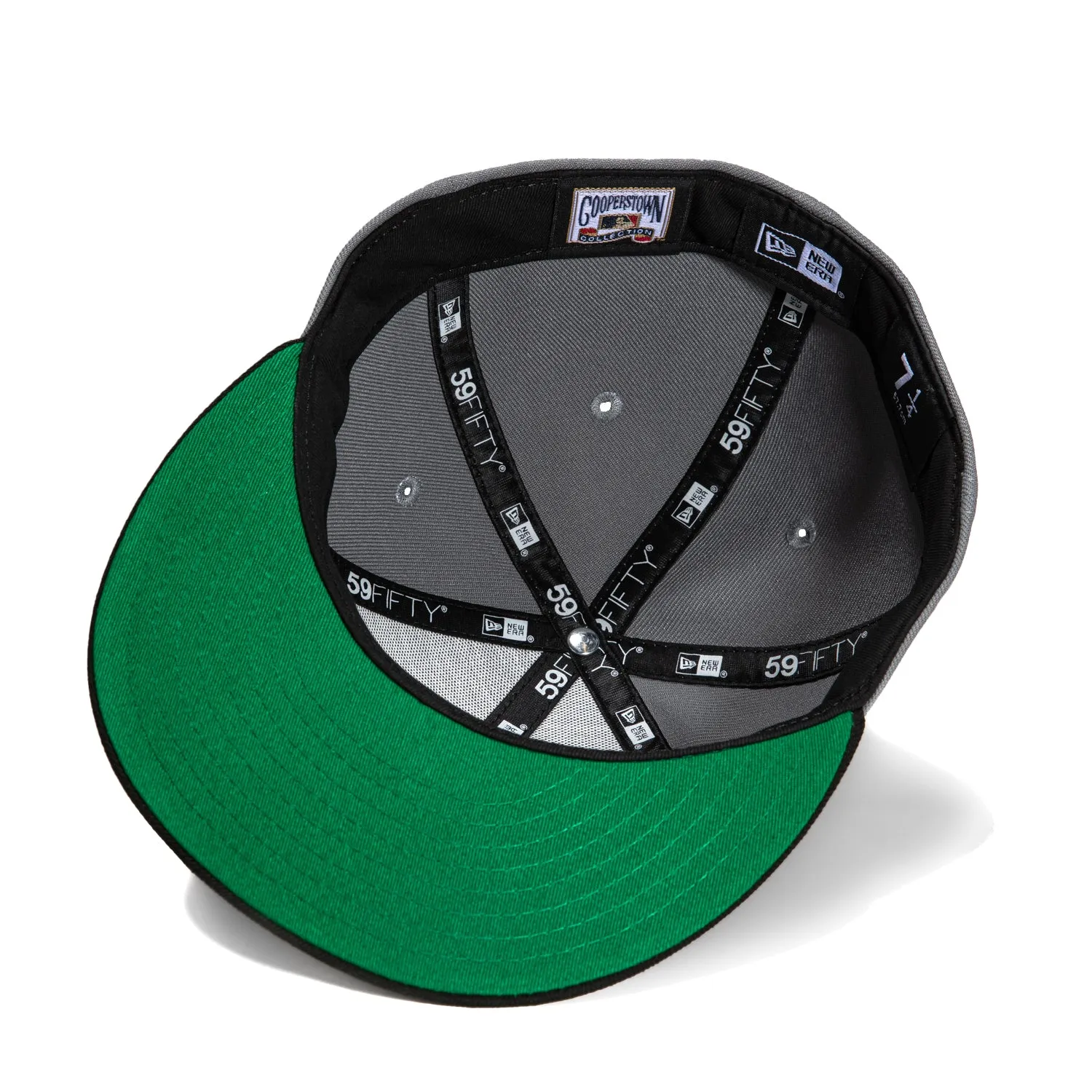 New Era 59Fifty San Francisco Giants 2007 All Star Game Patch Script Hat - Storm Grey, Black