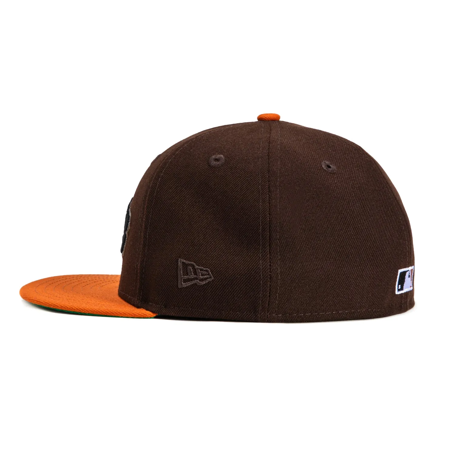 New Era 59Fifty San Francisco Giants 2007 All Star Game Patch Word Hat - Brown. Burnt Orange