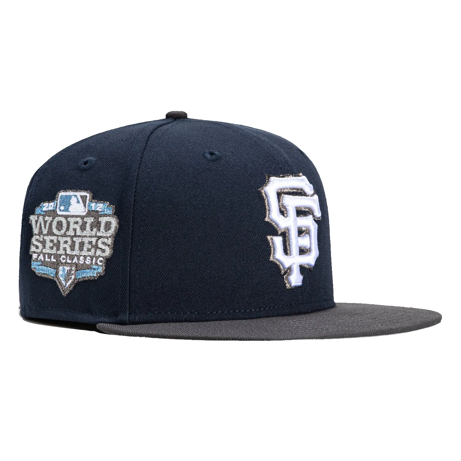 New Era 59Fifty San Francisco Giants 2012 World Series Patch Hat - Navy. Graphite