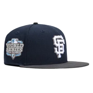 New Era 59Fifty San Francisco Giants 2012 World Series Patch Hat - Navy. Graphite