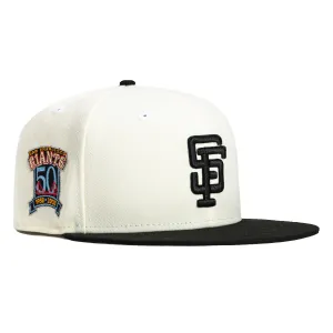 New Era 59Fifty San Francisco Giants 50th Anniversary Patch Hat - White, Black