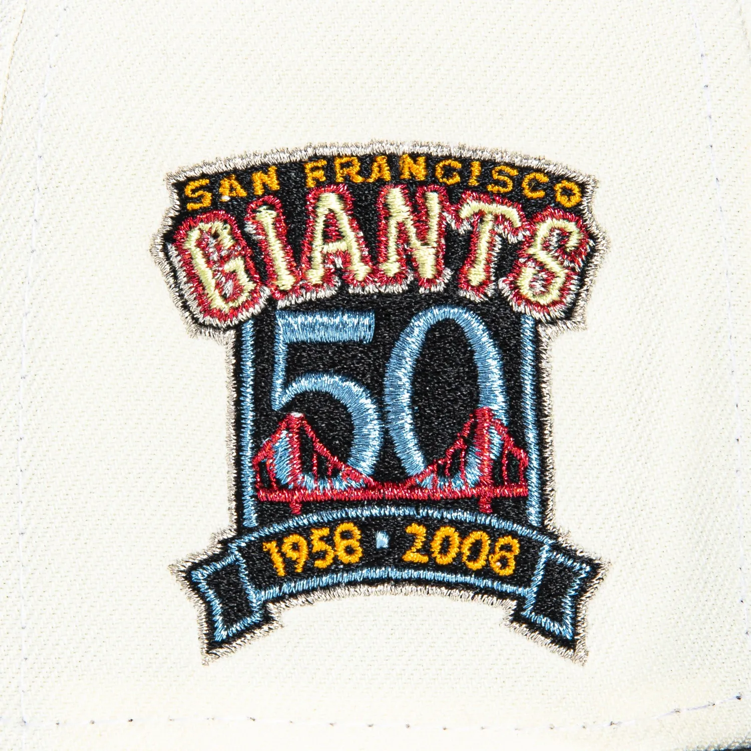 New Era 59Fifty San Francisco Giants 50th Anniversary Patch Hat - White, Black