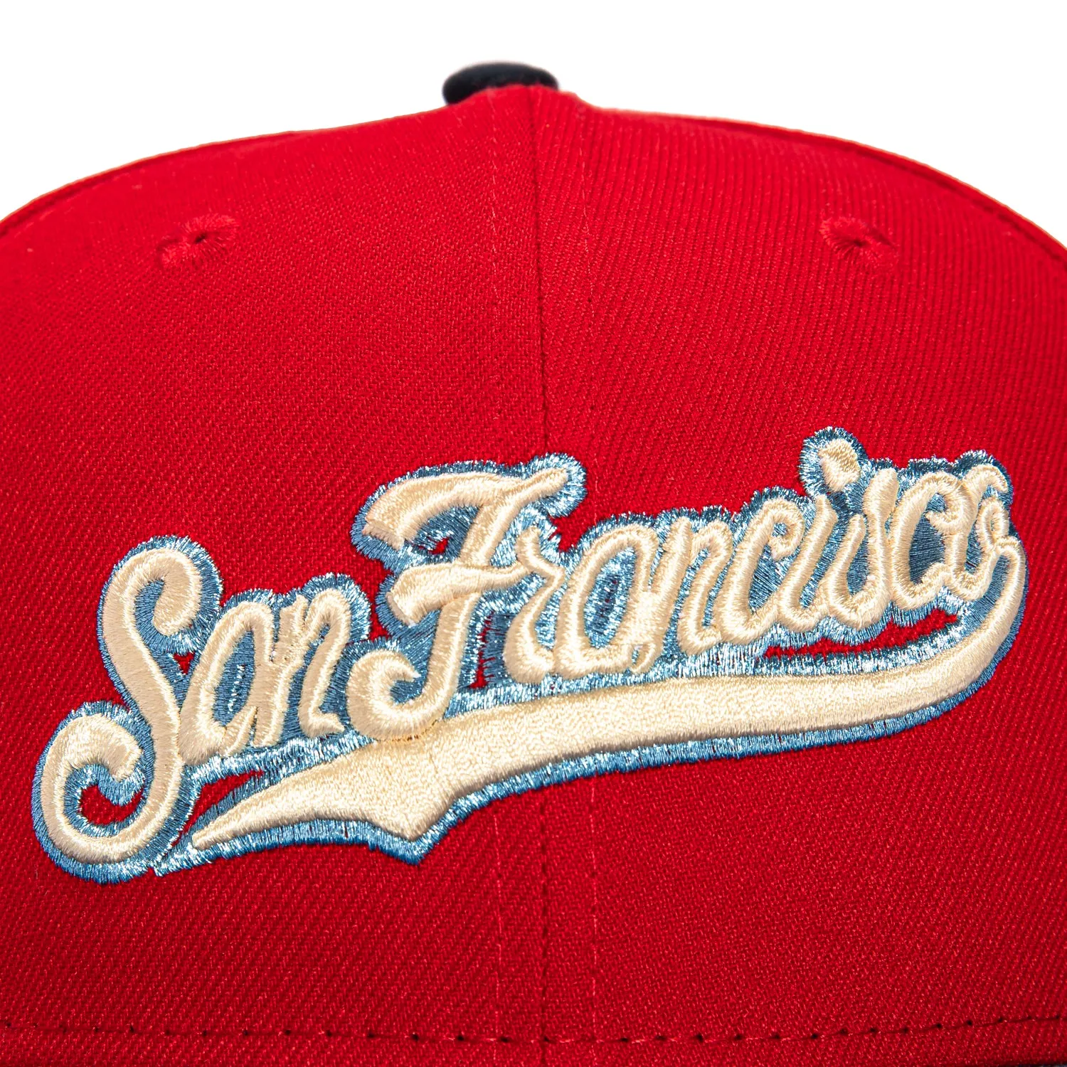 New Era 59Fifty San Francisco Giants Battle of the Bay Patch Script Hat - Red, Indigo