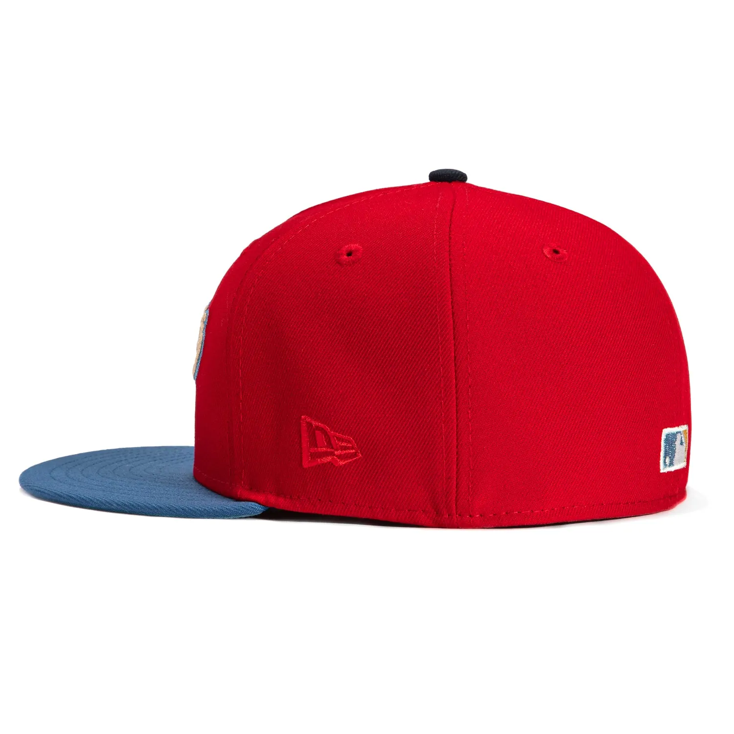 New Era 59Fifty San Francisco Giants Battle of the Bay Patch Script Hat - Red, Indigo