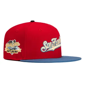 New Era 59Fifty San Francisco Giants Battle of the Bay Patch Script Hat - Red, Indigo