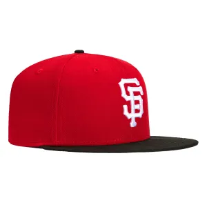New Era 59Fifty San Francisco Giants Hat - Red. Black. White
