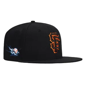 New Era 59Fifty San Francisco Giants Splash Patch Hat - Black. Black. Orange