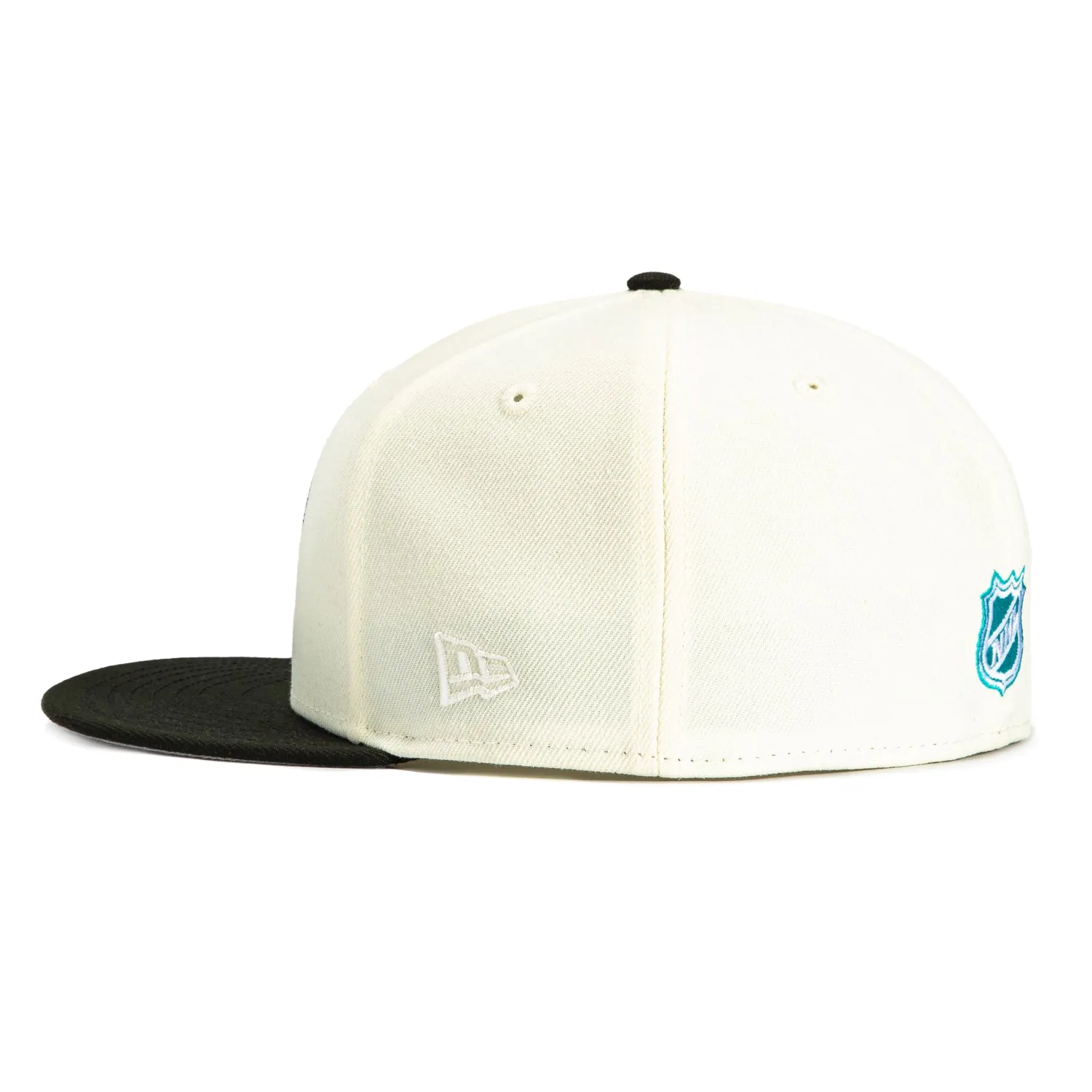New Era 59Fifty San Jose Sharks Alternate Hat - White. Black