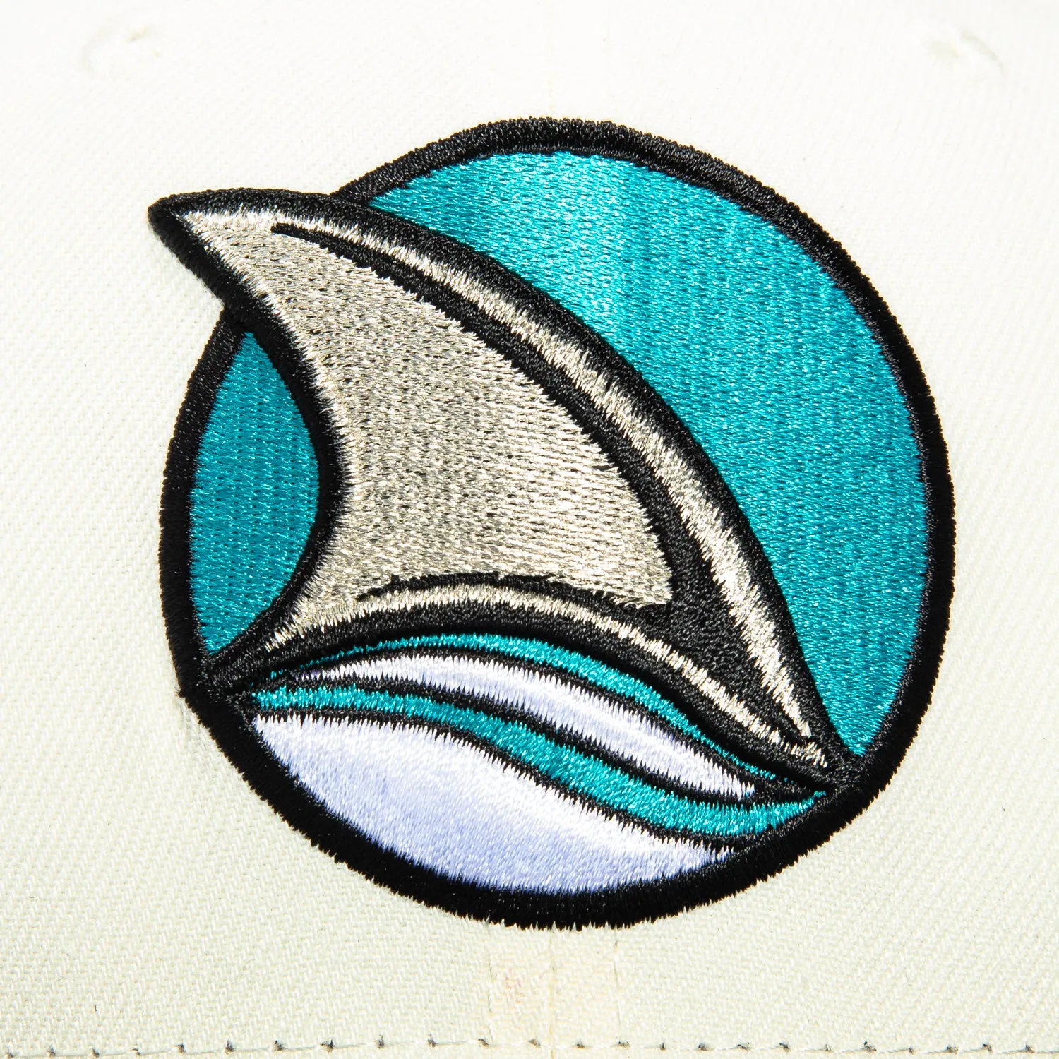 New Era 59Fifty San Jose Sharks Alternate Hat - White. Black