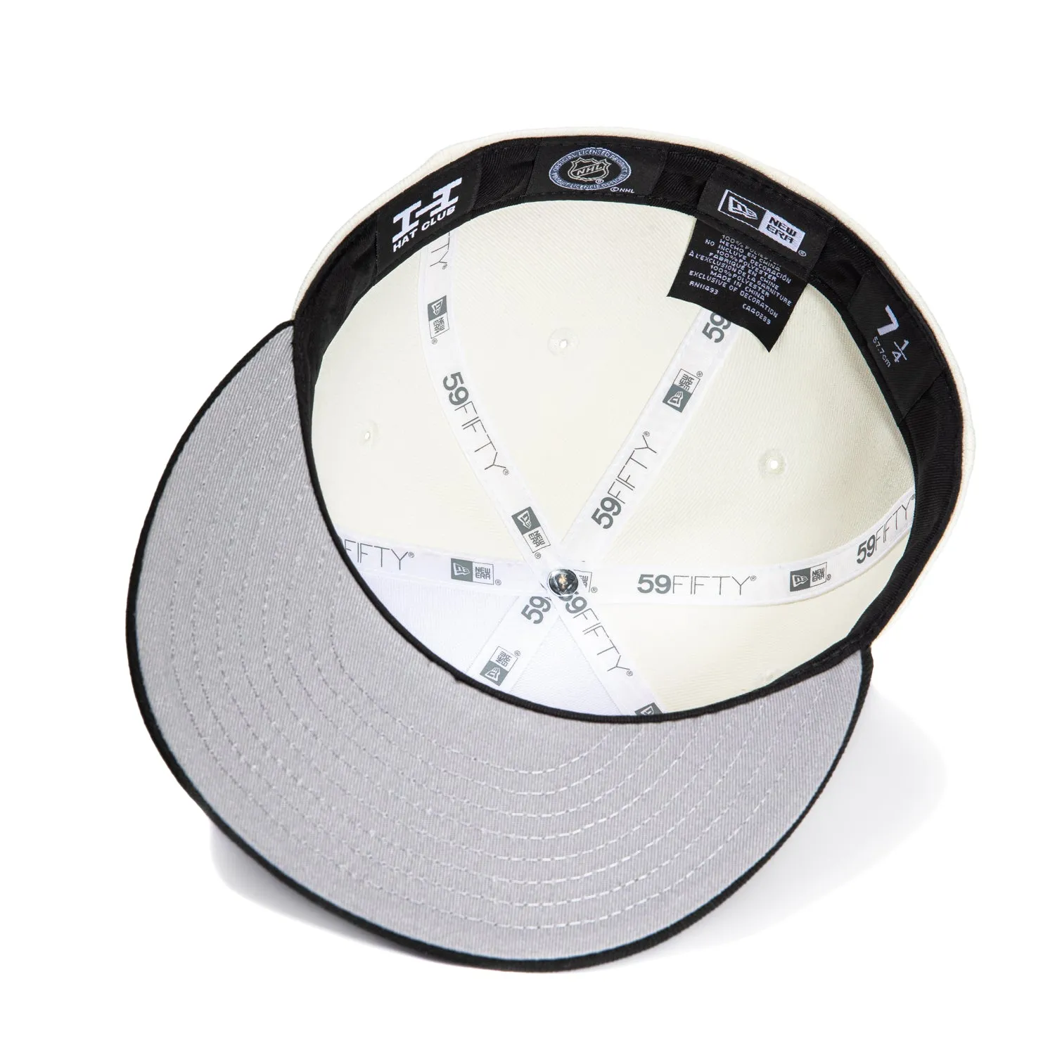 New Era 59Fifty San Jose Sharks Alternate Hat - White. Black
