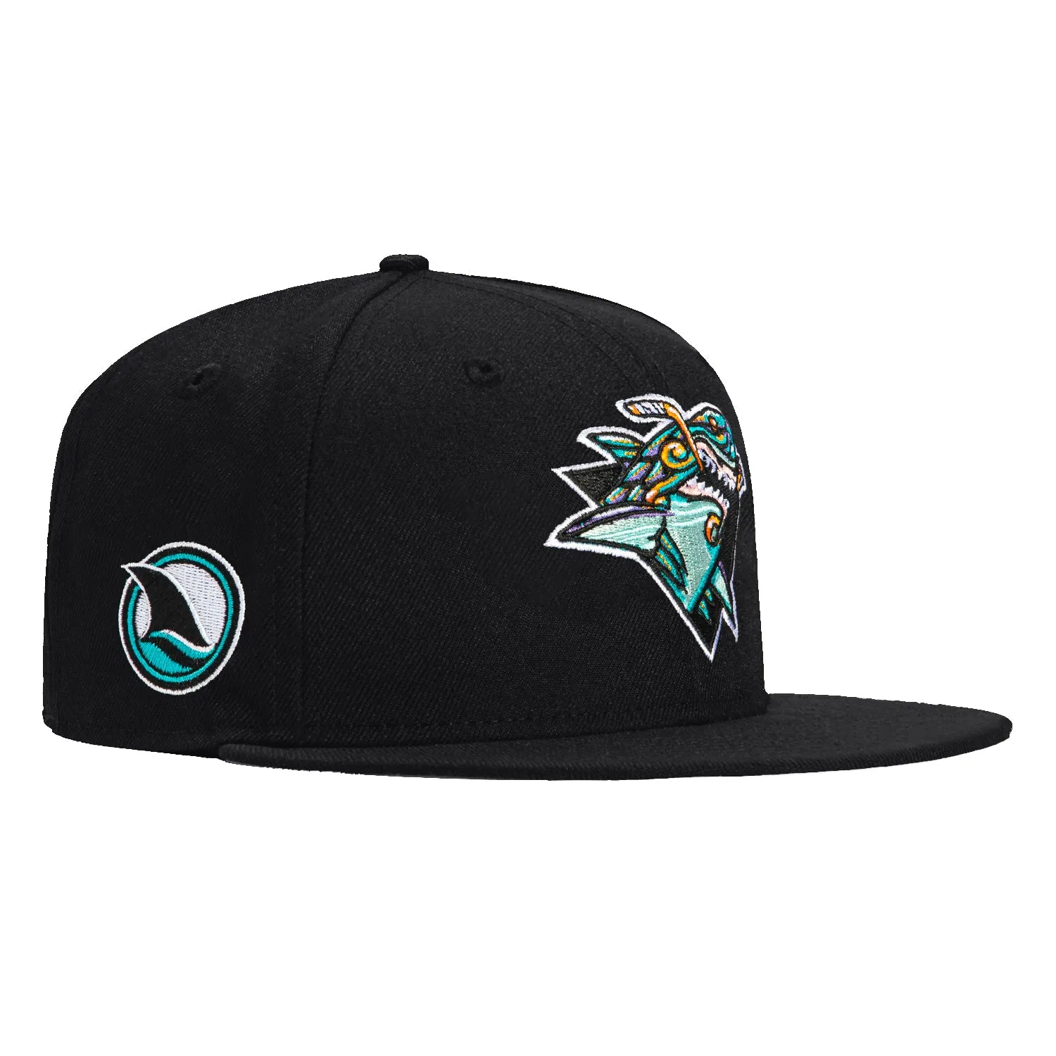 New Era 59Fifty San Jose Sharks Logo Patch Hat - Black