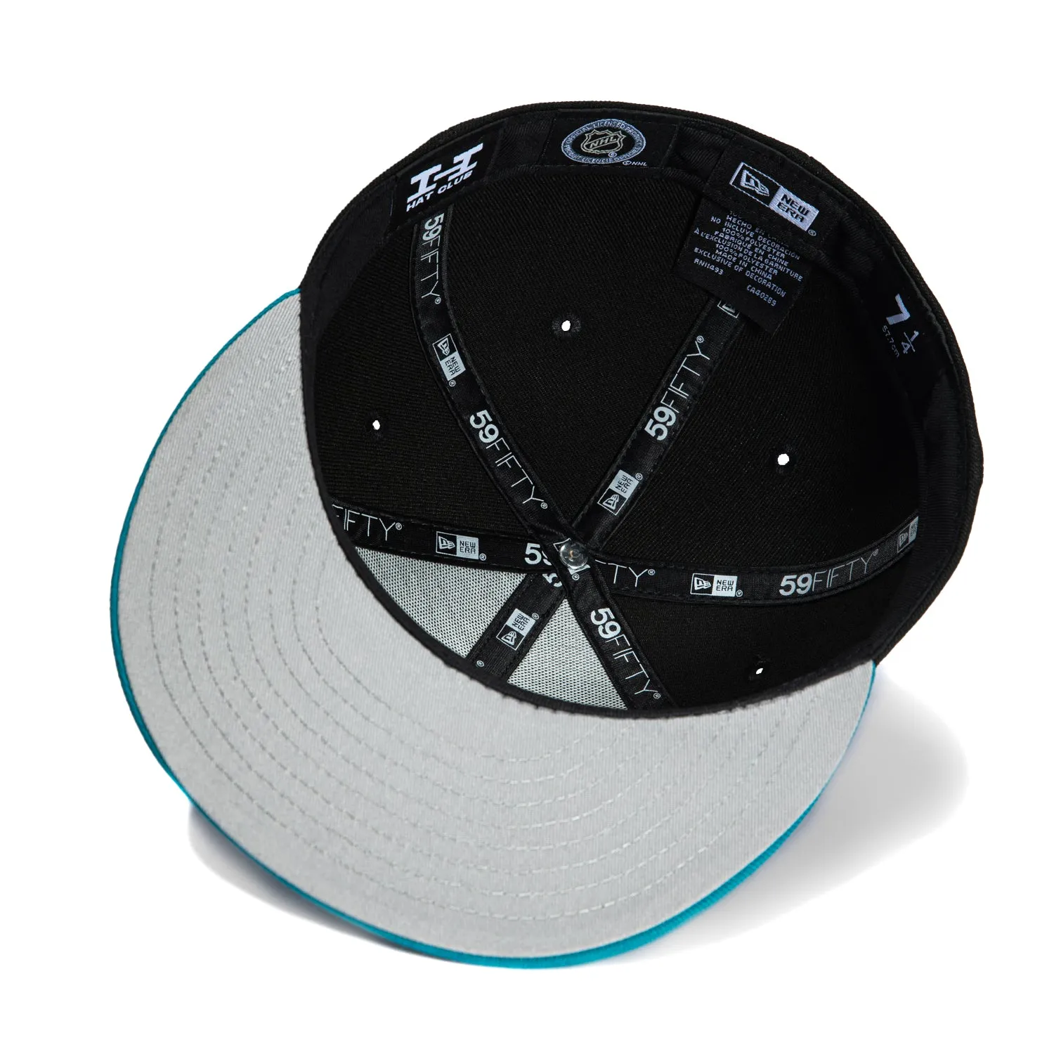 New Era 59Fifty San Jose Sharks Santa Cruz Hat - Black, Teal