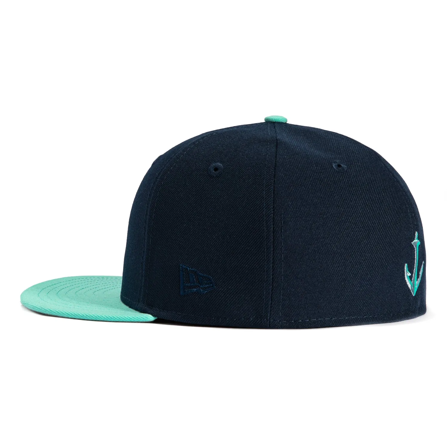 New Era 59Fifty Seattle Kraken Patch Hat - Navy. Mint