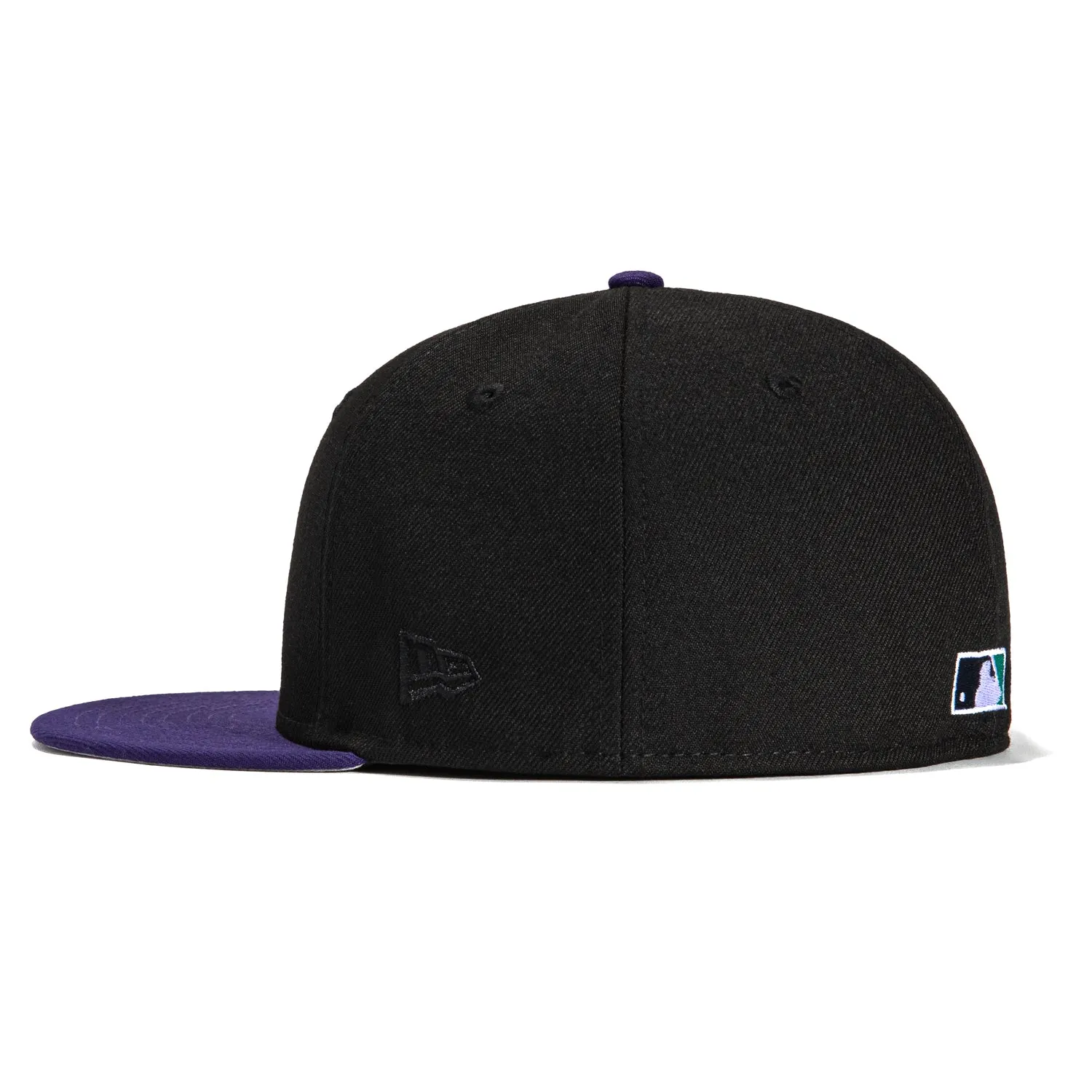 New Era 59Fifty Seattle Mariners 1998 All Star Game Patch Logo Hat - Black, Purple