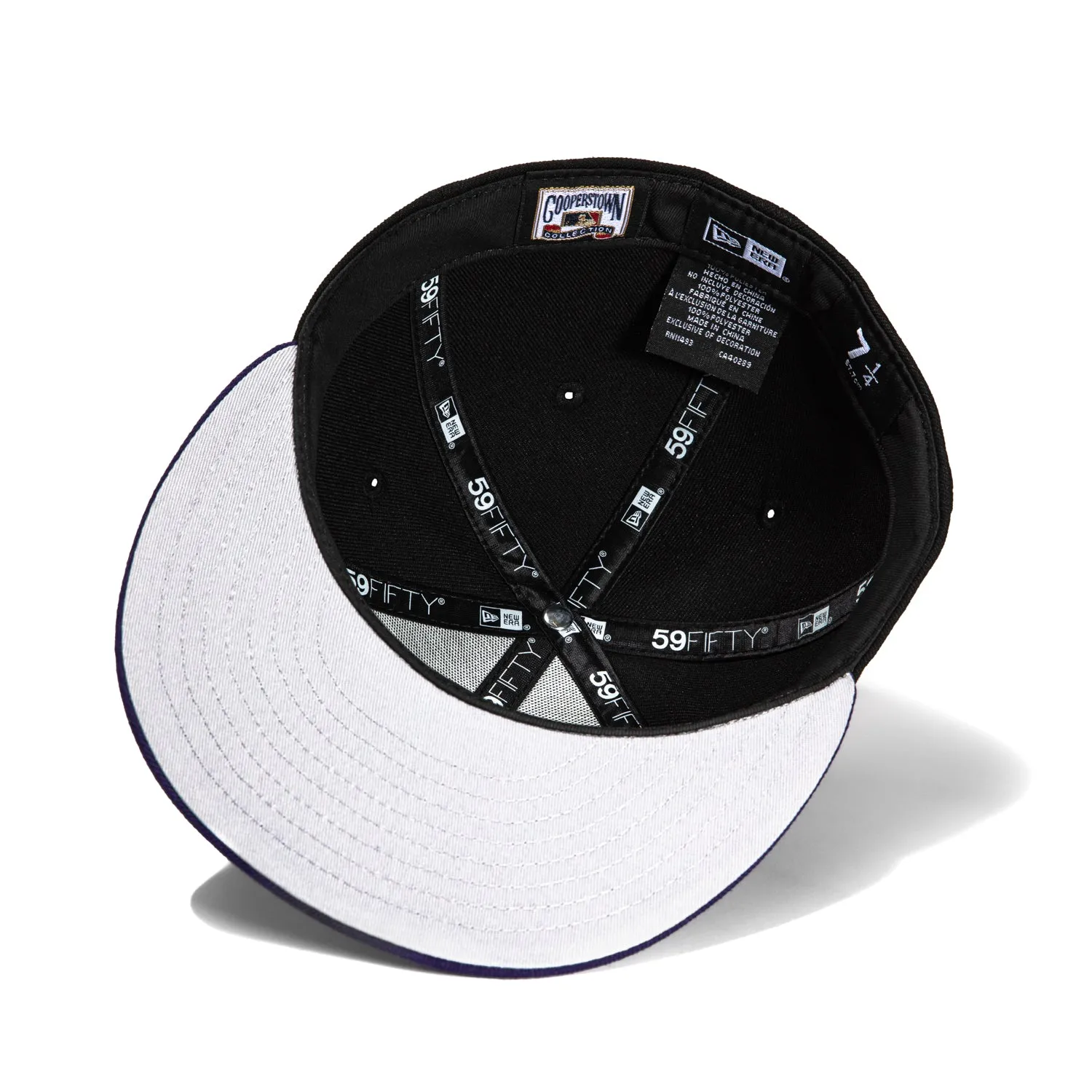 New Era 59Fifty Seattle Mariners 1998 All Star Game Patch Logo Hat - Black, Purple