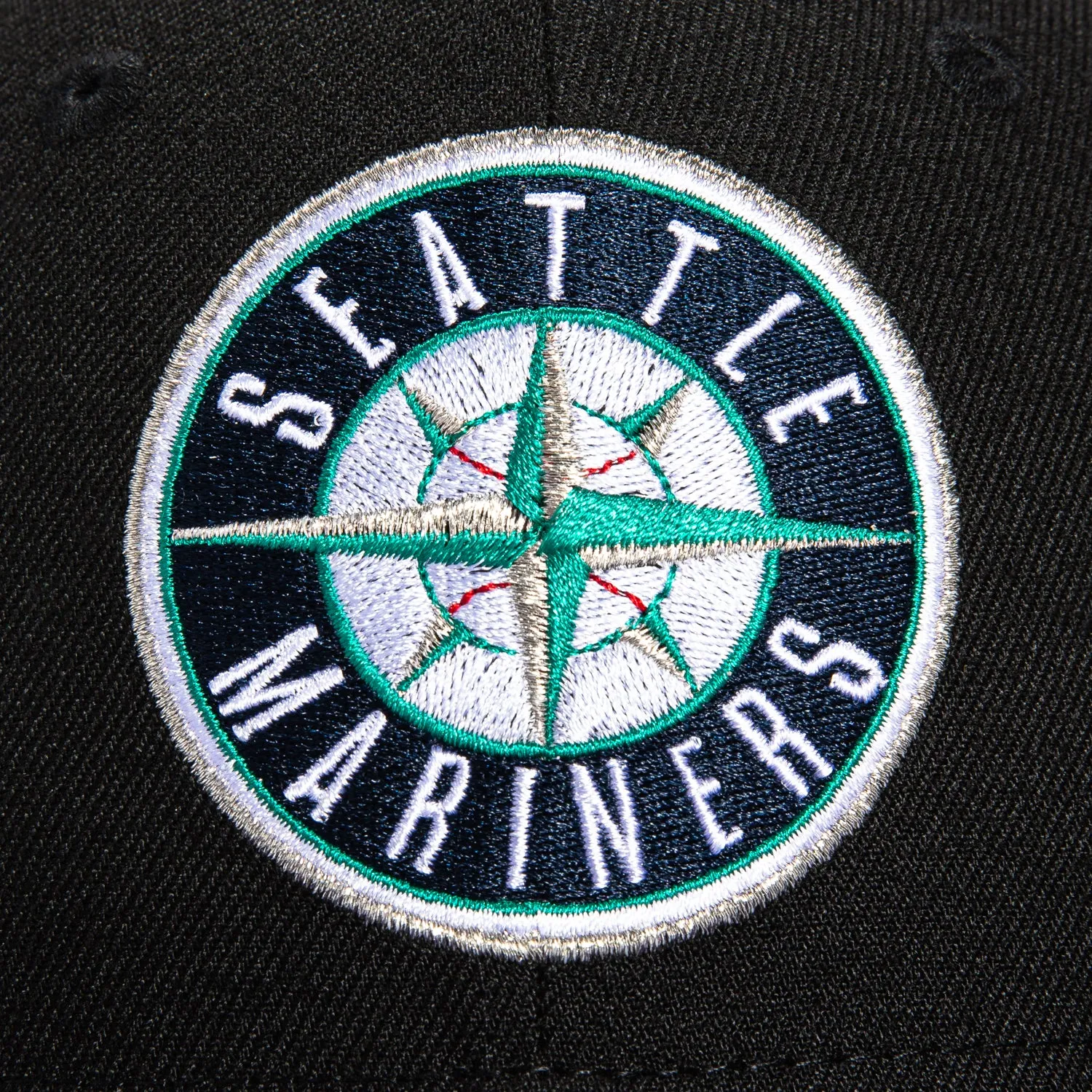 New Era 59Fifty Seattle Mariners 1998 All Star Game Patch Logo Hat - Black, Purple