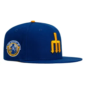 New Era 59Fifty Seattle Mariners 24 Ken Griffey Patch City Connect Hat - Royal. Gold