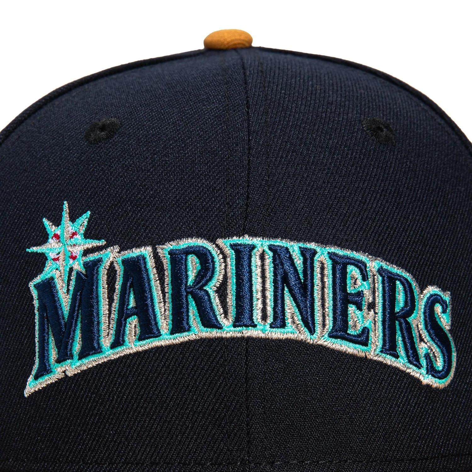 New Era 59Fifty Seattle Mariners 25th Anniversary Patch Word Hat - Navy, Tan