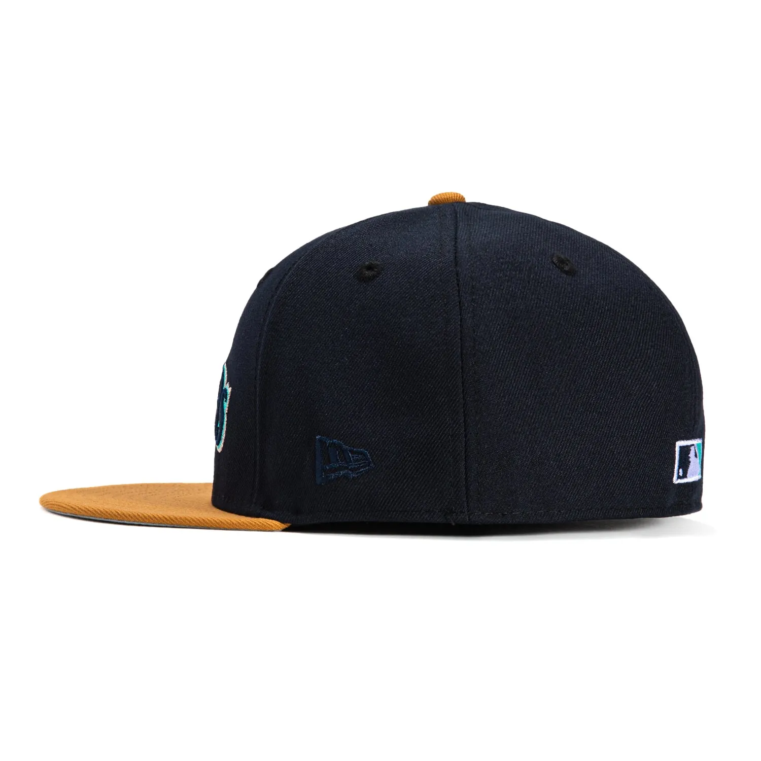 New Era 59Fifty Seattle Mariners 25th Anniversary Patch Word Hat - Navy, Tan