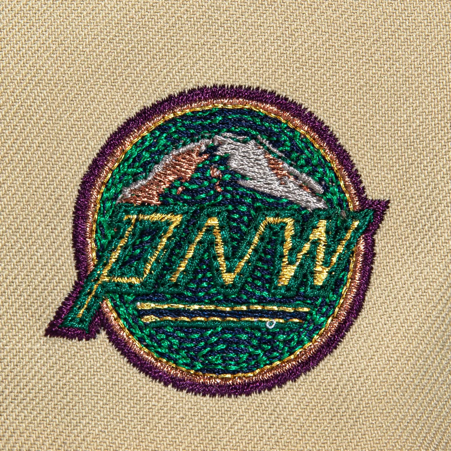 New Era 59Fifty Seattle Mariners PNW Patch Hat - Tan. Navy