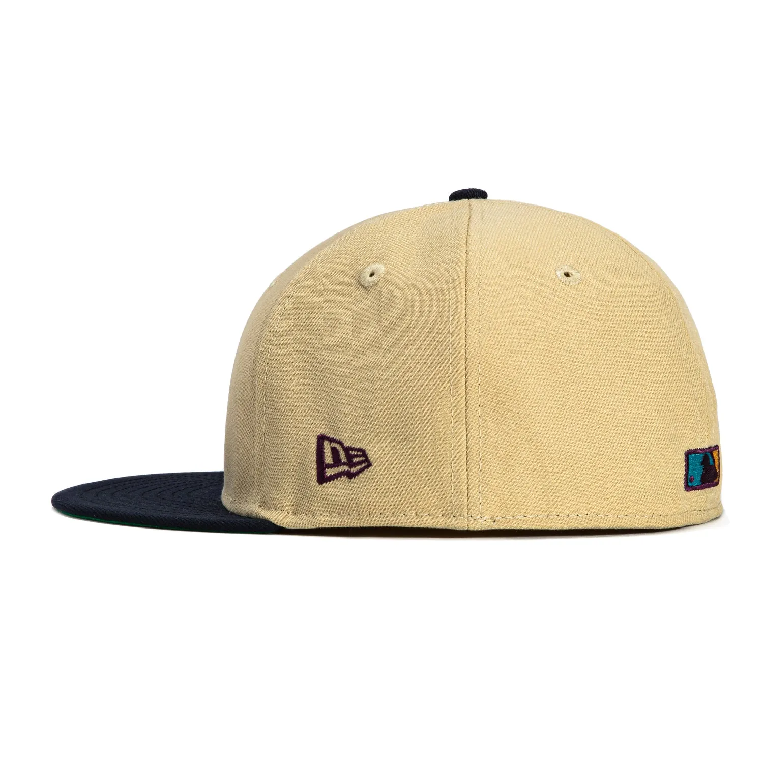 New Era 59Fifty Seattle Mariners PNW Patch Hat - Tan. Navy