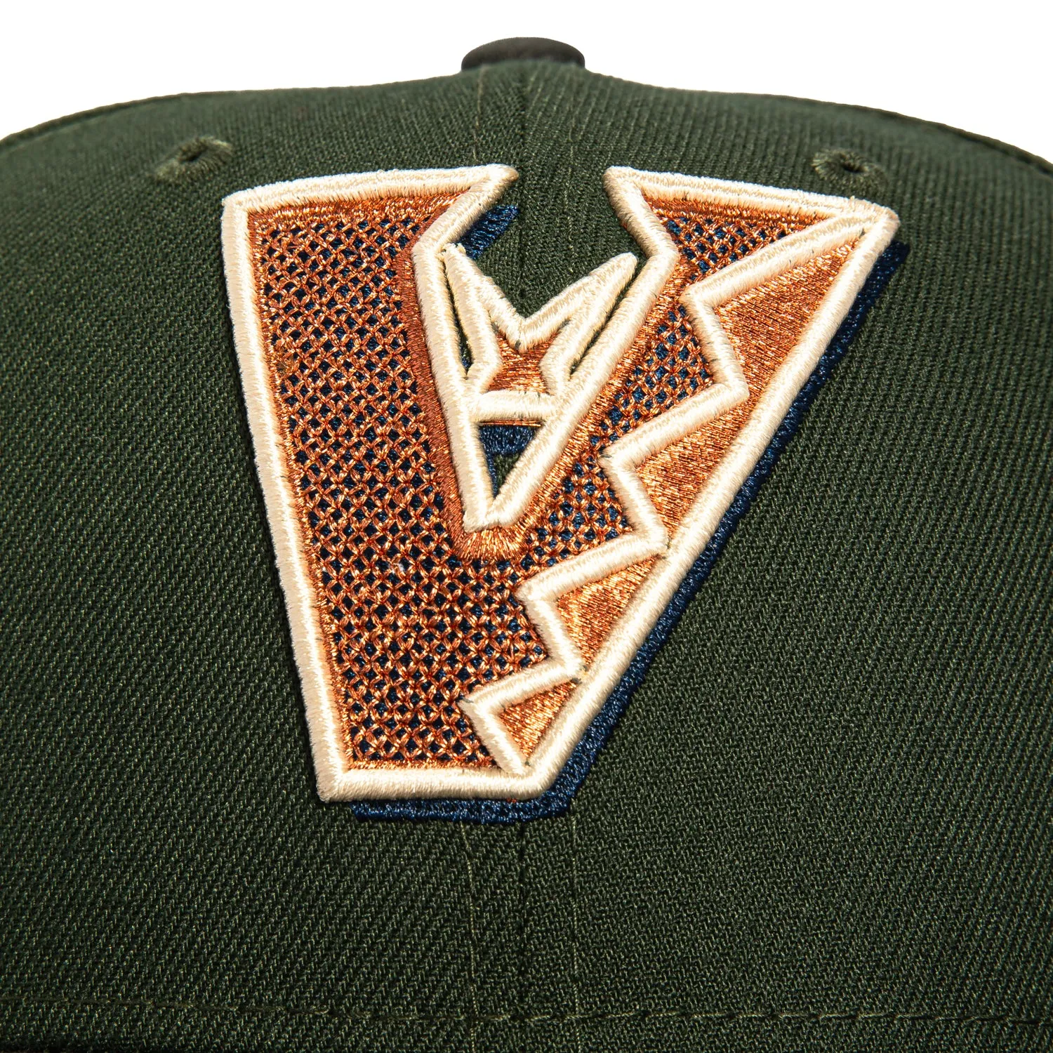 New Era 59Fifty Snake Scale Arizona Diamondbacks 2001 World Series Patch Upside Hat - Green, Graphite