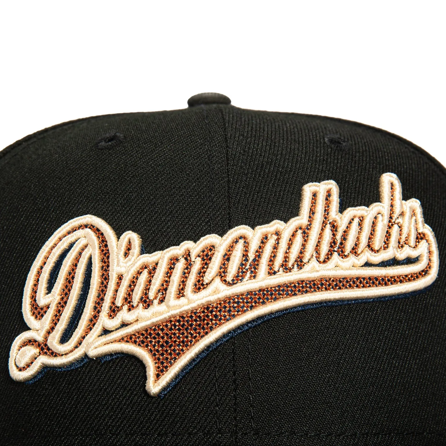 New Era 59Fifty Snake Scale Arizona Diamondbacks 25th Anniversary Patch Script Hat - Black