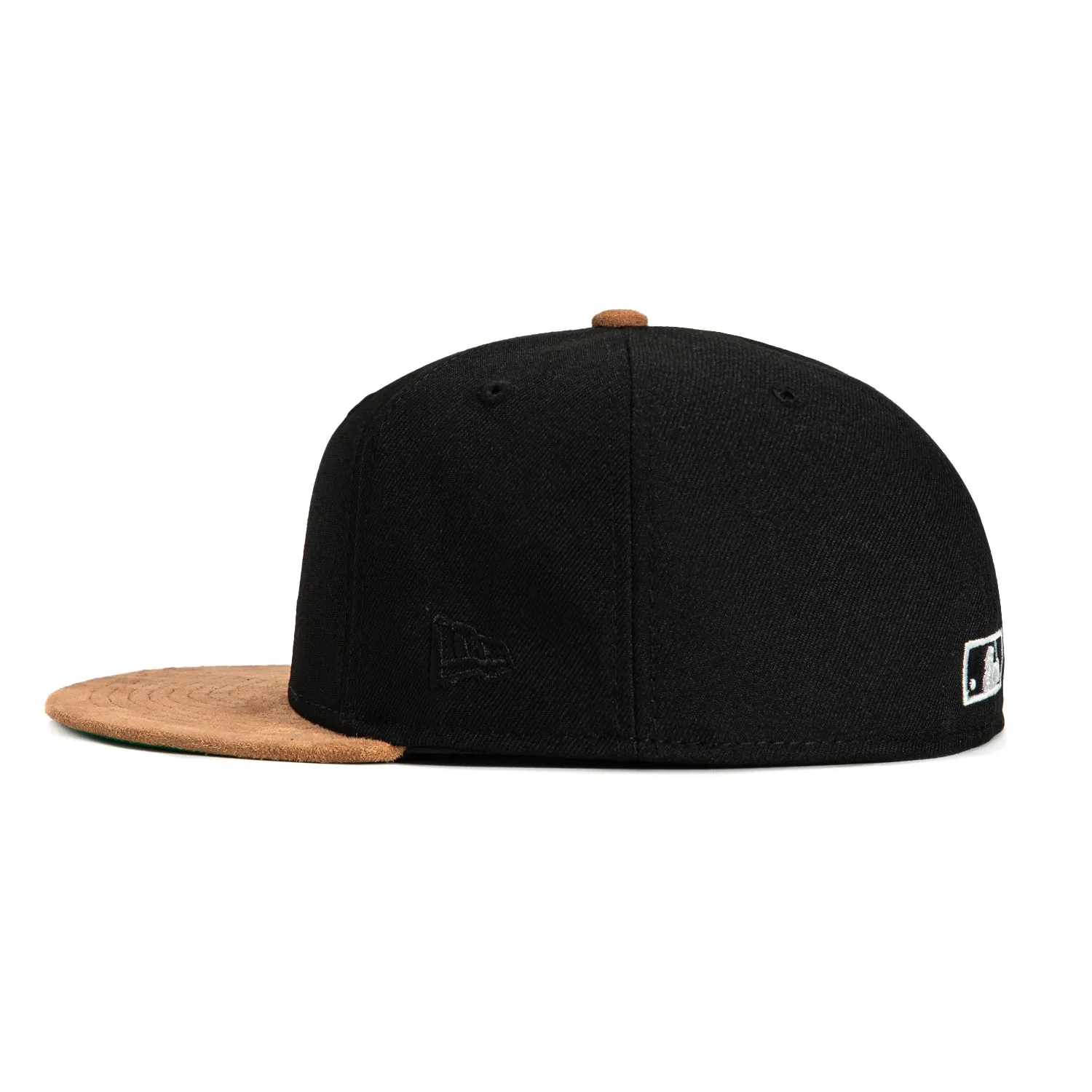 New Era 59Fifty Suede Visor St Louis Cardinals Busch Stadium Patch Hat - Black. Tan