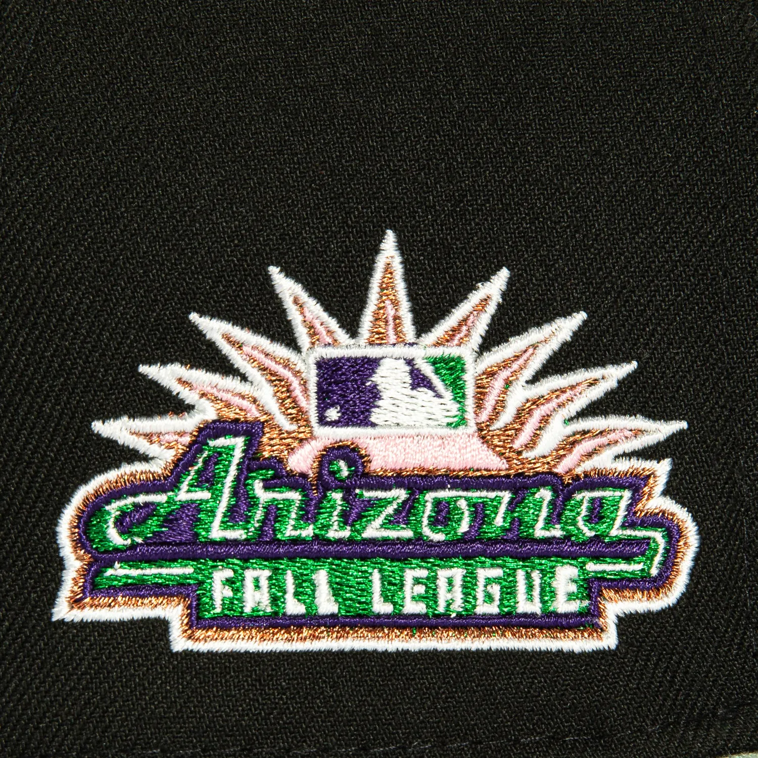 New Era 59Fifty Surprise Saguaros Arizona Fall League Patch Hat - Black. Everest Green
