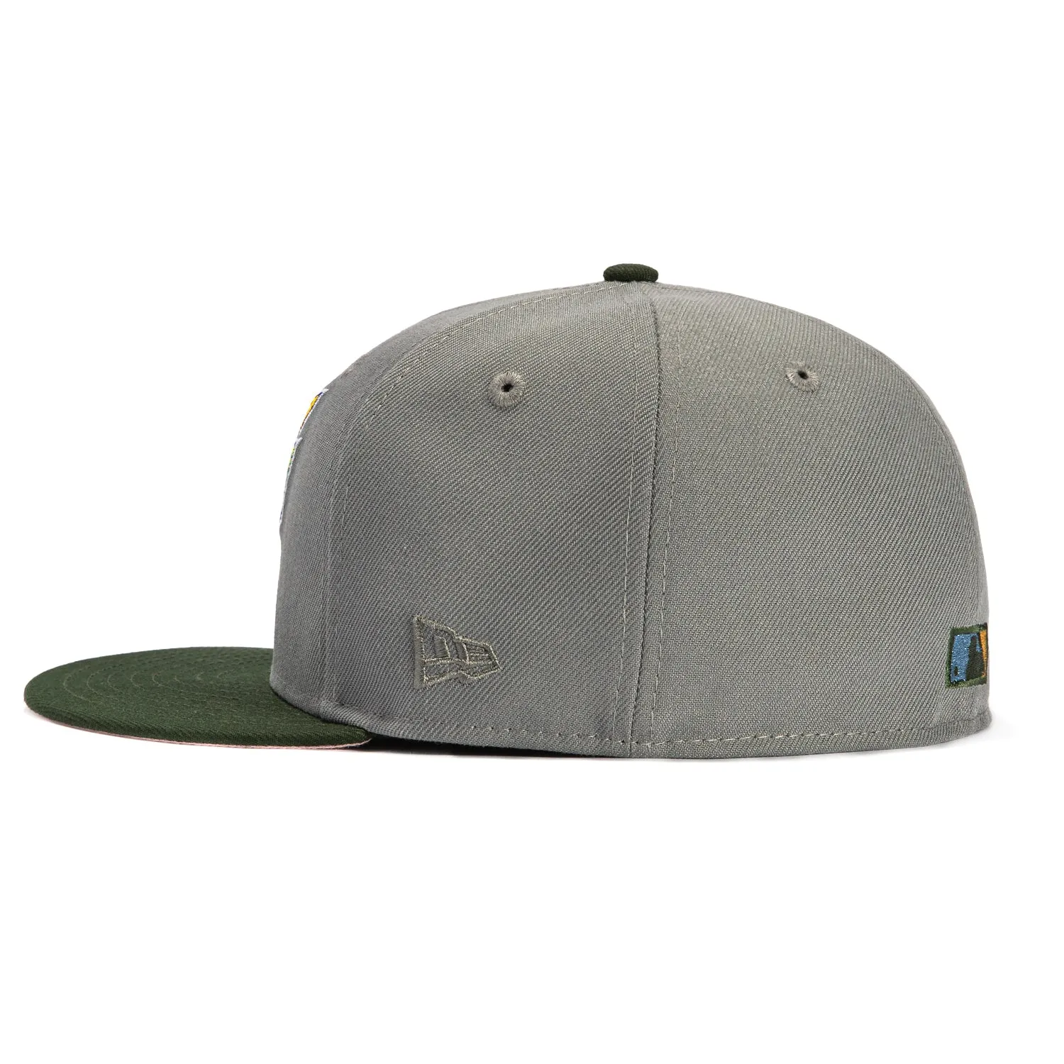 New Era 59Fifty Tampa Bay Rays 10th Anniversary Patch Word Hat - Graphite, Green