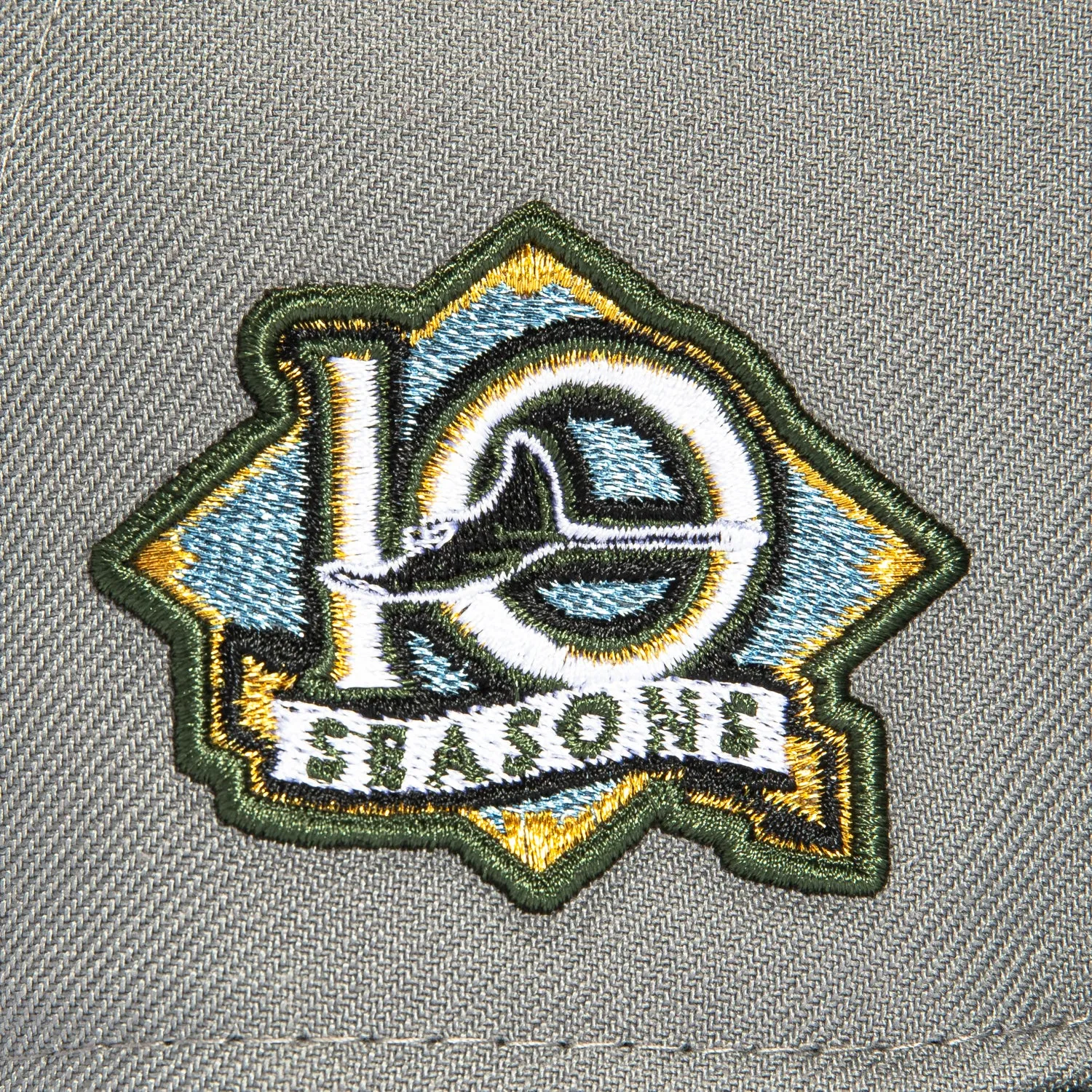 New Era 59Fifty Tampa Bay Rays 10th Anniversary Patch Word Hat - Graphite, Green