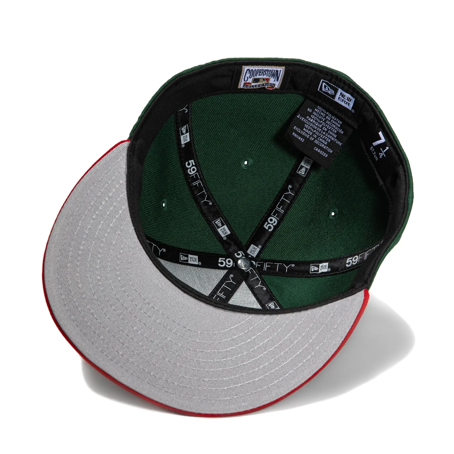 New Era 59Fifty Tampa Bay Rays 10th Anniversary Patch Word Hat - Green. Red