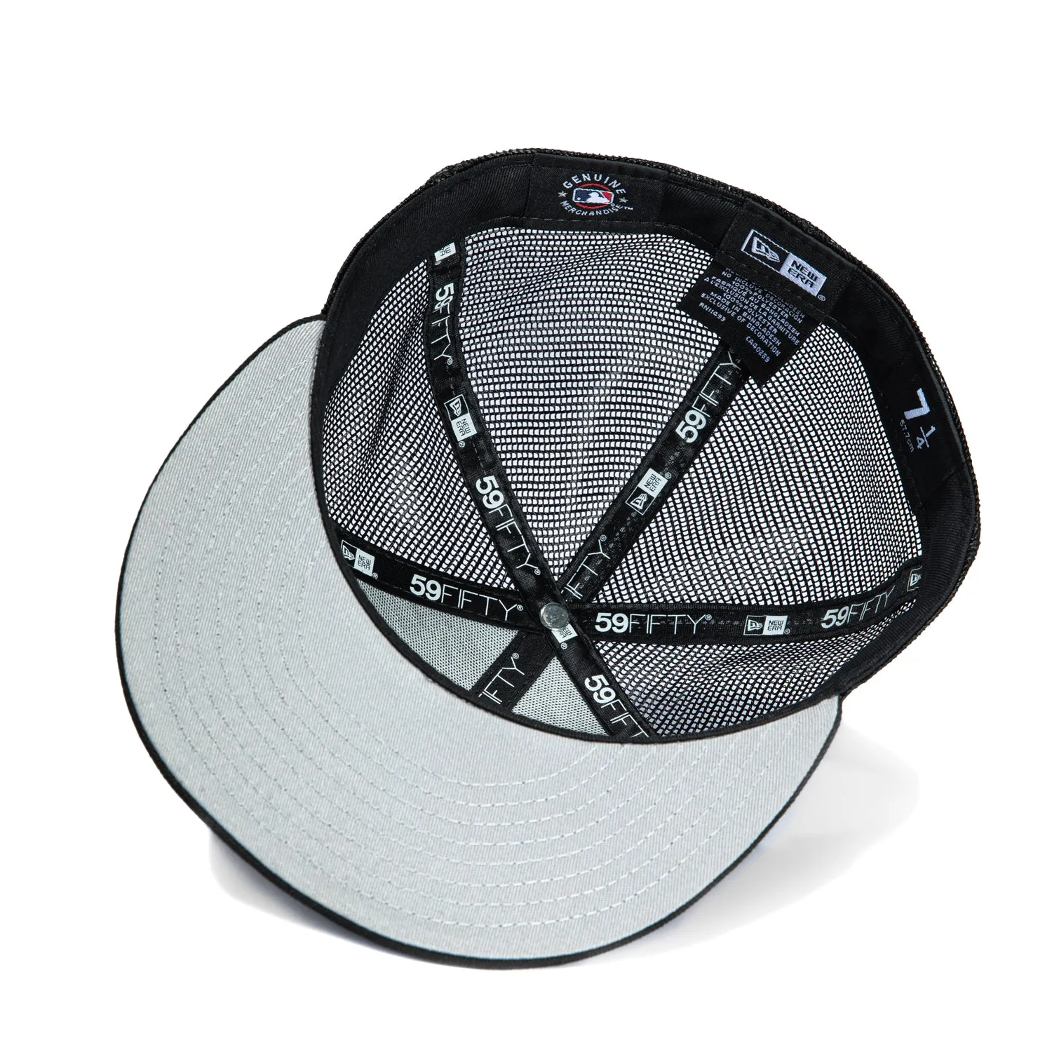 New Era 59Fifty Tampa Bay Rays Logo Patch Spring Training Trucker Hat - Black