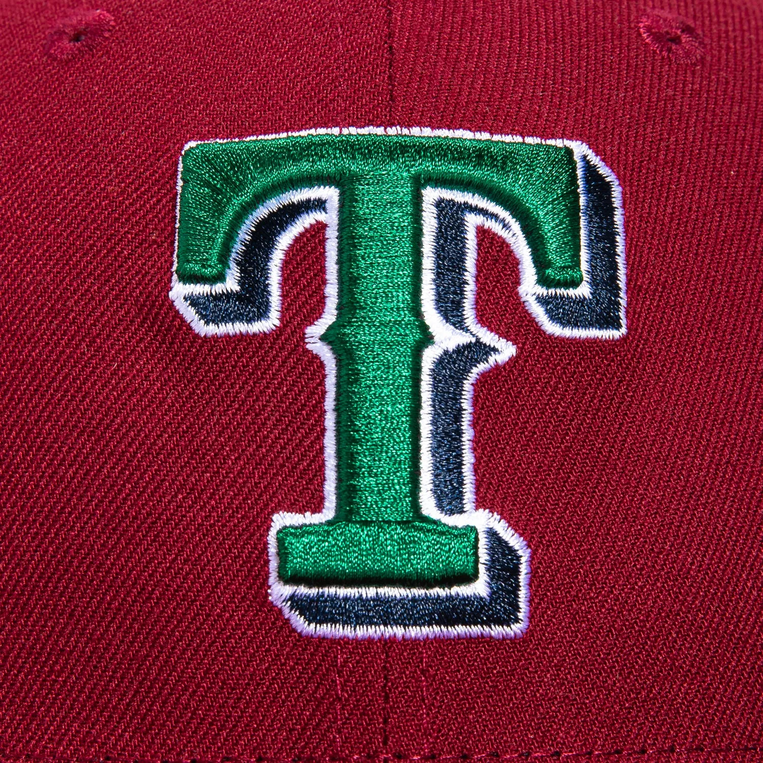New Era 59Fifty Texas Rangers 2023 World Series Patch Hat - Cardinal. Green