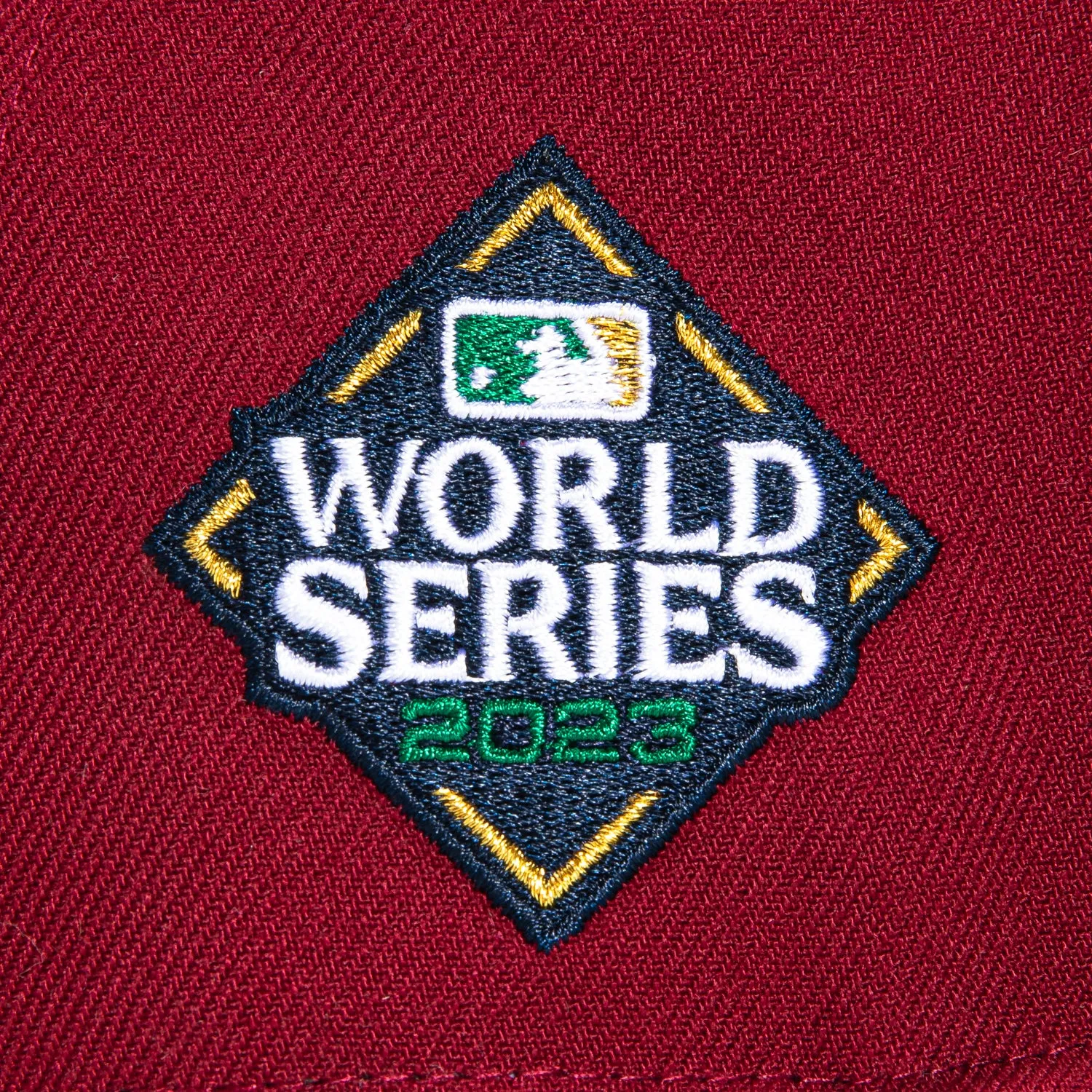 New Era 59Fifty Texas Rangers 2023 World Series Patch Hat - Cardinal. Green