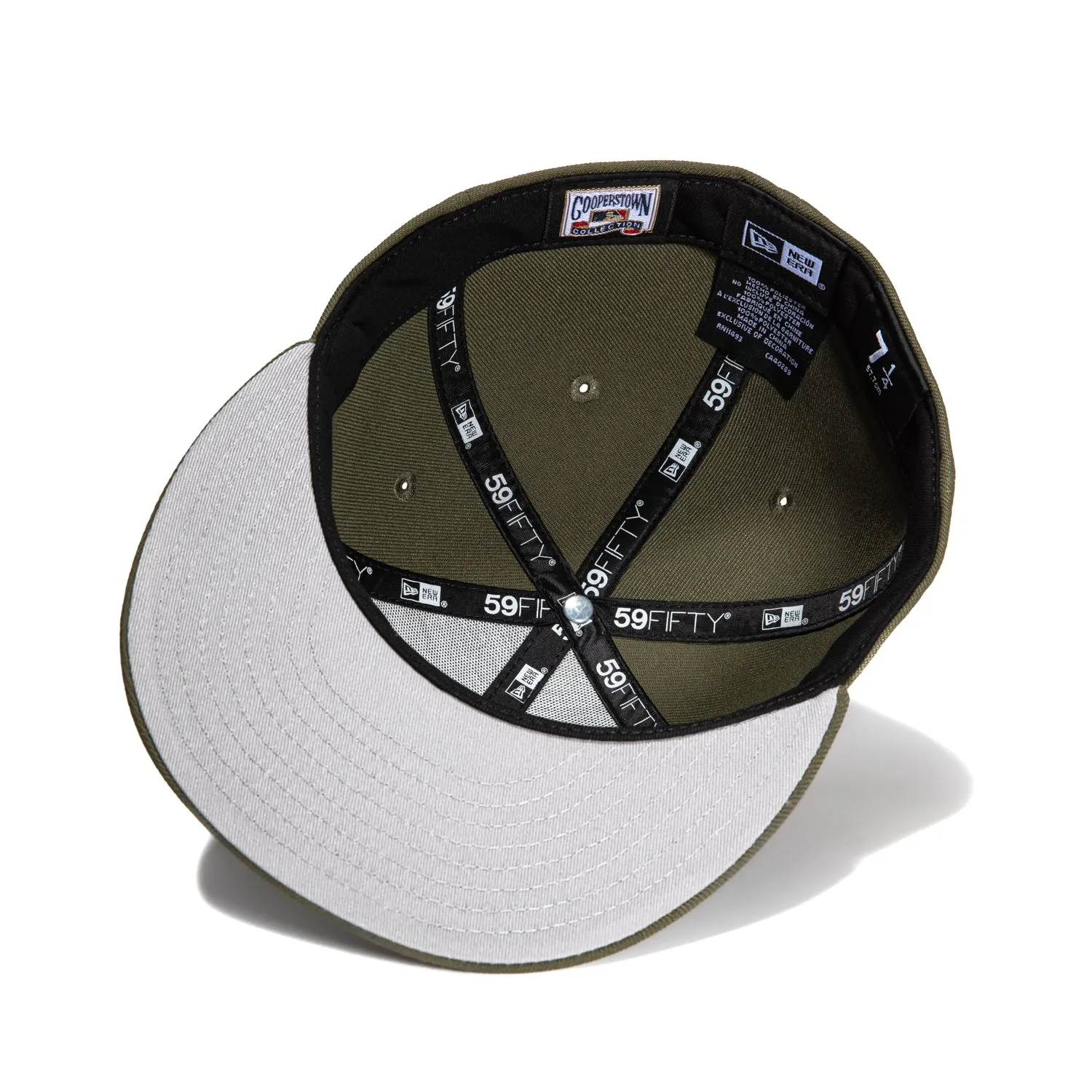 New Era 59Fifty Texas Rangers 40th Anniversary Patch Word Hat - Olive