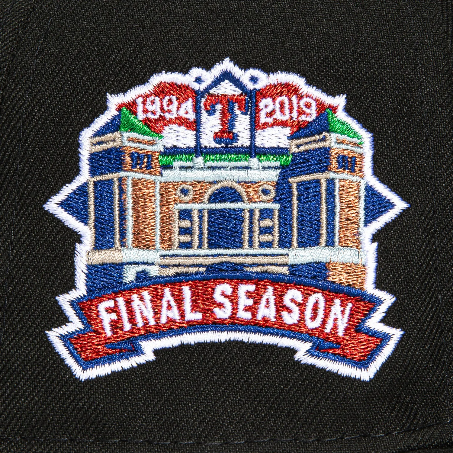 New Era 59Fifty Texas Rangers Final Season Patch Hat - Black