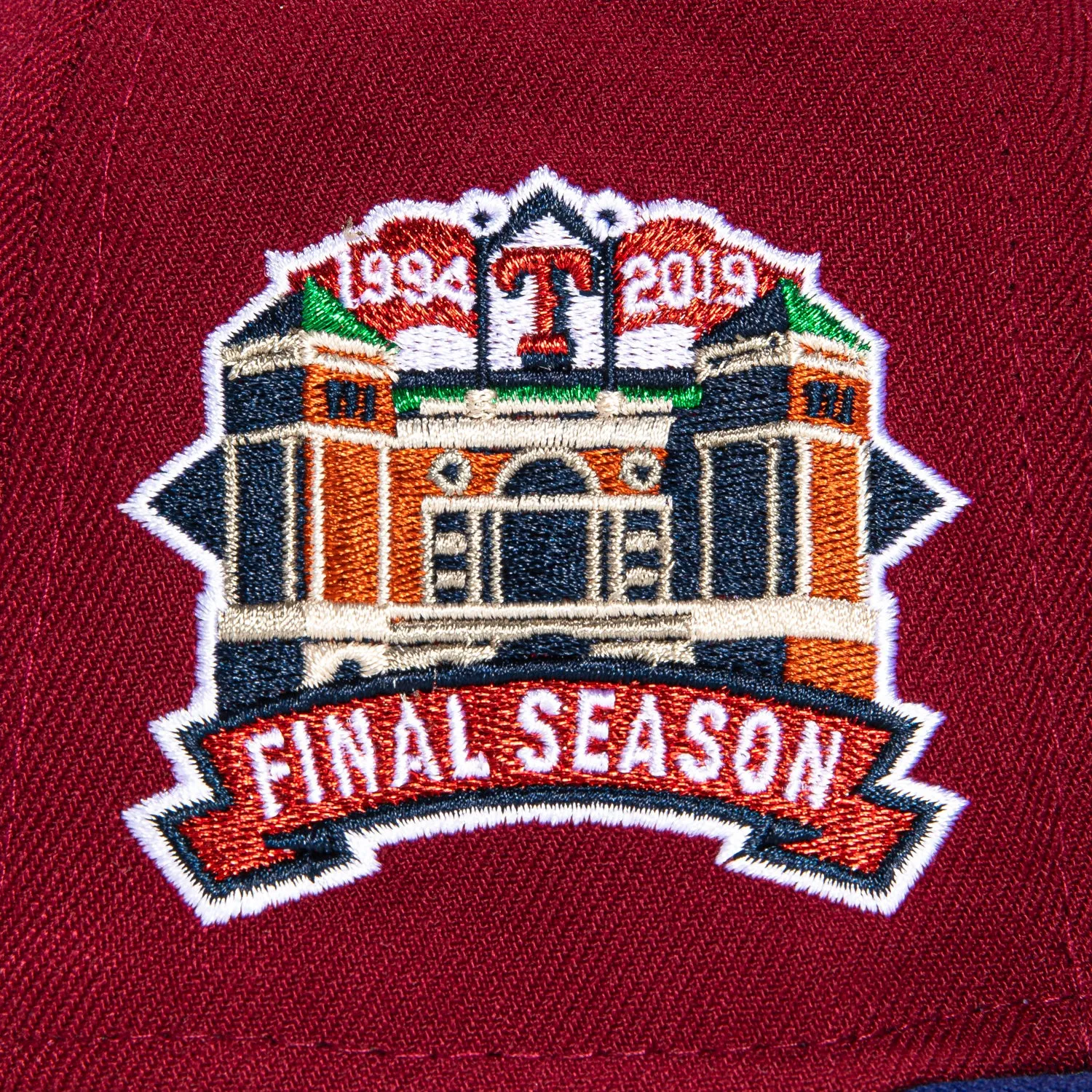 New Era 59Fifty Texas Rangers Final Season Patch Hat - Cardinal, Royal