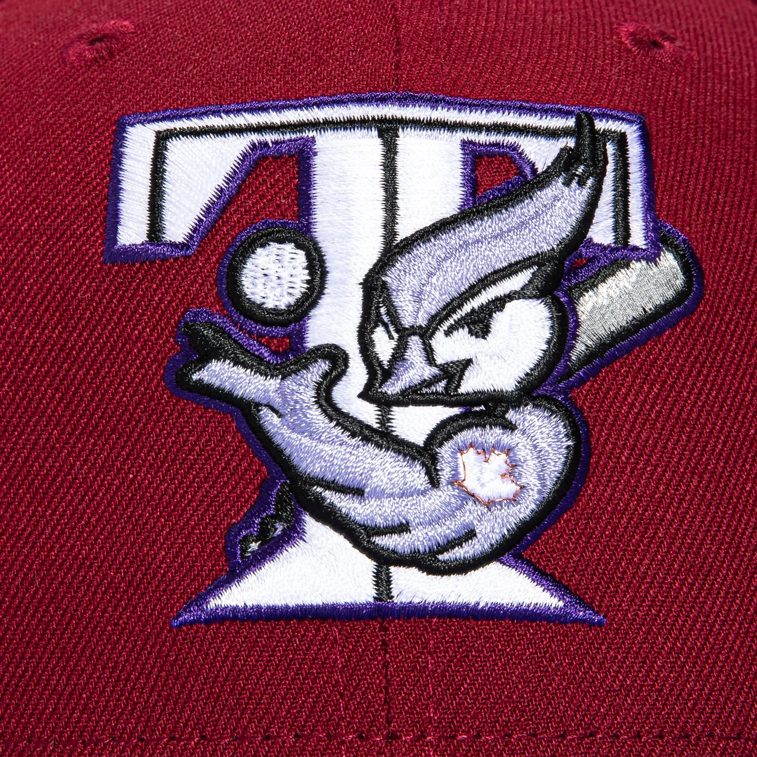 New Era 59Fifty Toronto Blue Jays 30th Anniversary Patch Hat - Cardinal. Lavender