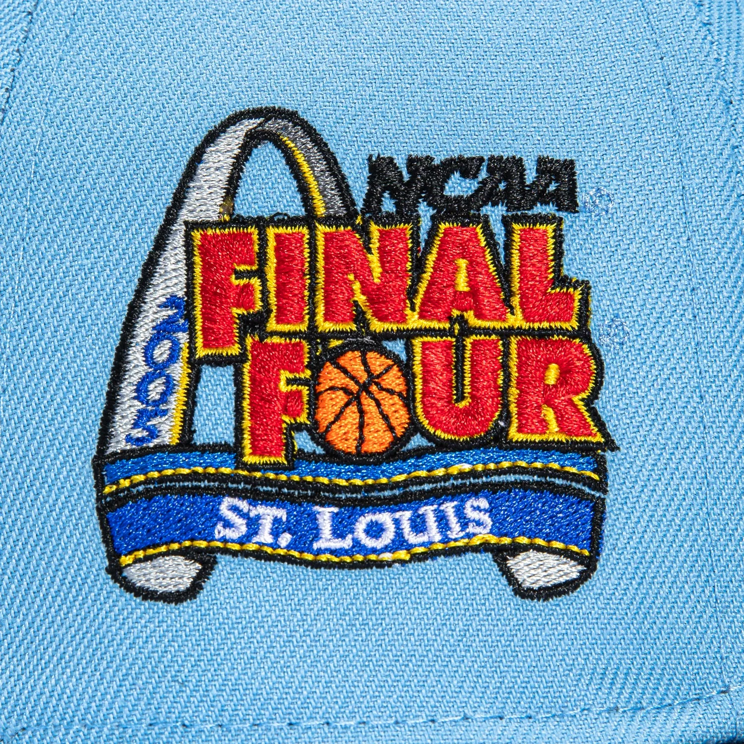 New Era 59Fifty UNC Tar Heels 2005 Final Four Patch Final Four Hat - Light Blue, Navy