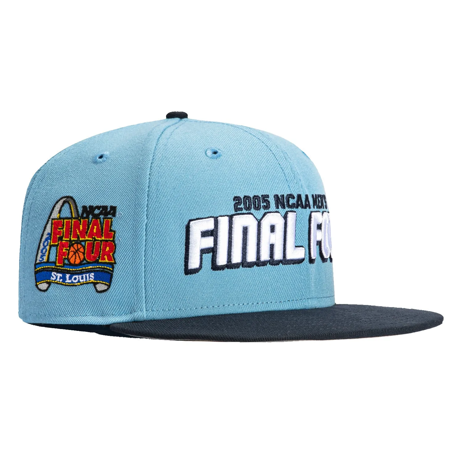 New Era 59Fifty UNC Tar Heels 2005 Final Four Patch Final Four Hat - Light Blue, Navy