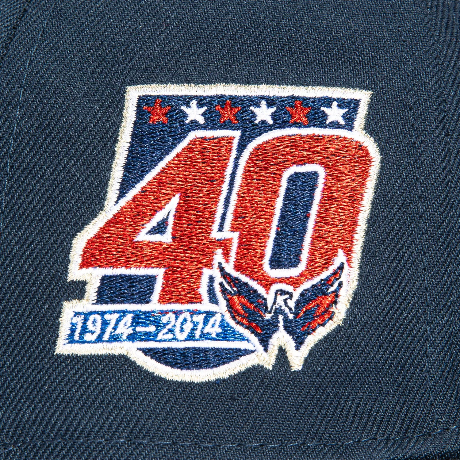 New Era 59Fifty Washington Capitals 40th Anniversary Patch Hat - Navy