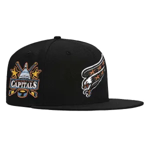 New Era 59Fifty Washington Capitals Logo Patch Alternate Hat - Black