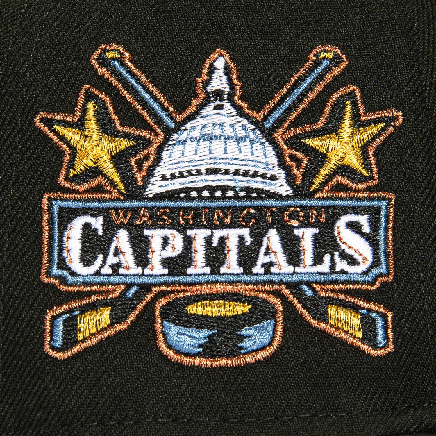 New Era 59Fifty Washington Capitals Logo Patch Alternate Hat - Black