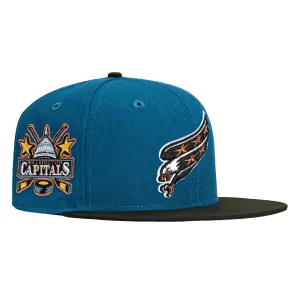 New Era 59Fifty Washington Capitals Logo Patch Alternate Hat - Indigo, Black