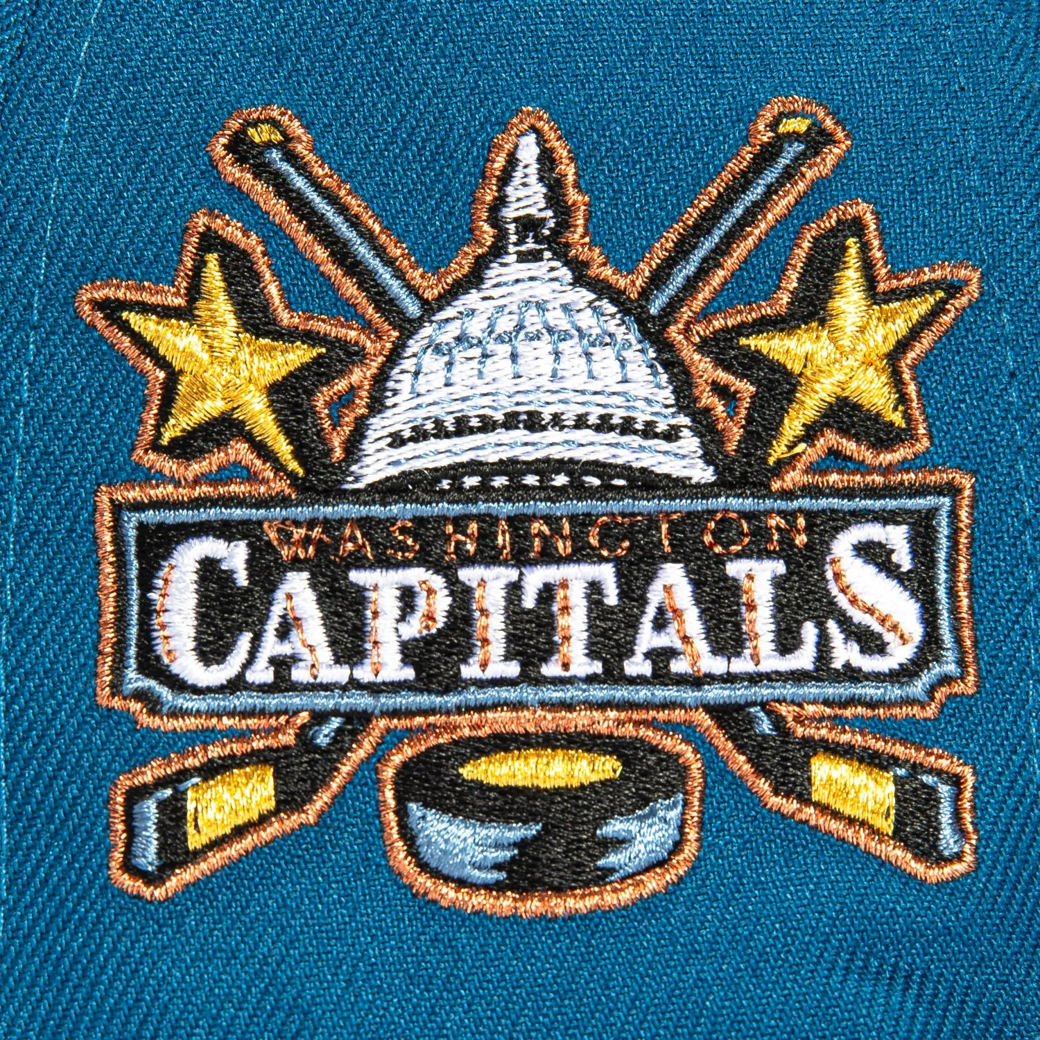 New Era 59Fifty Washington Capitals Logo Patch Alternate Hat - Indigo, Black