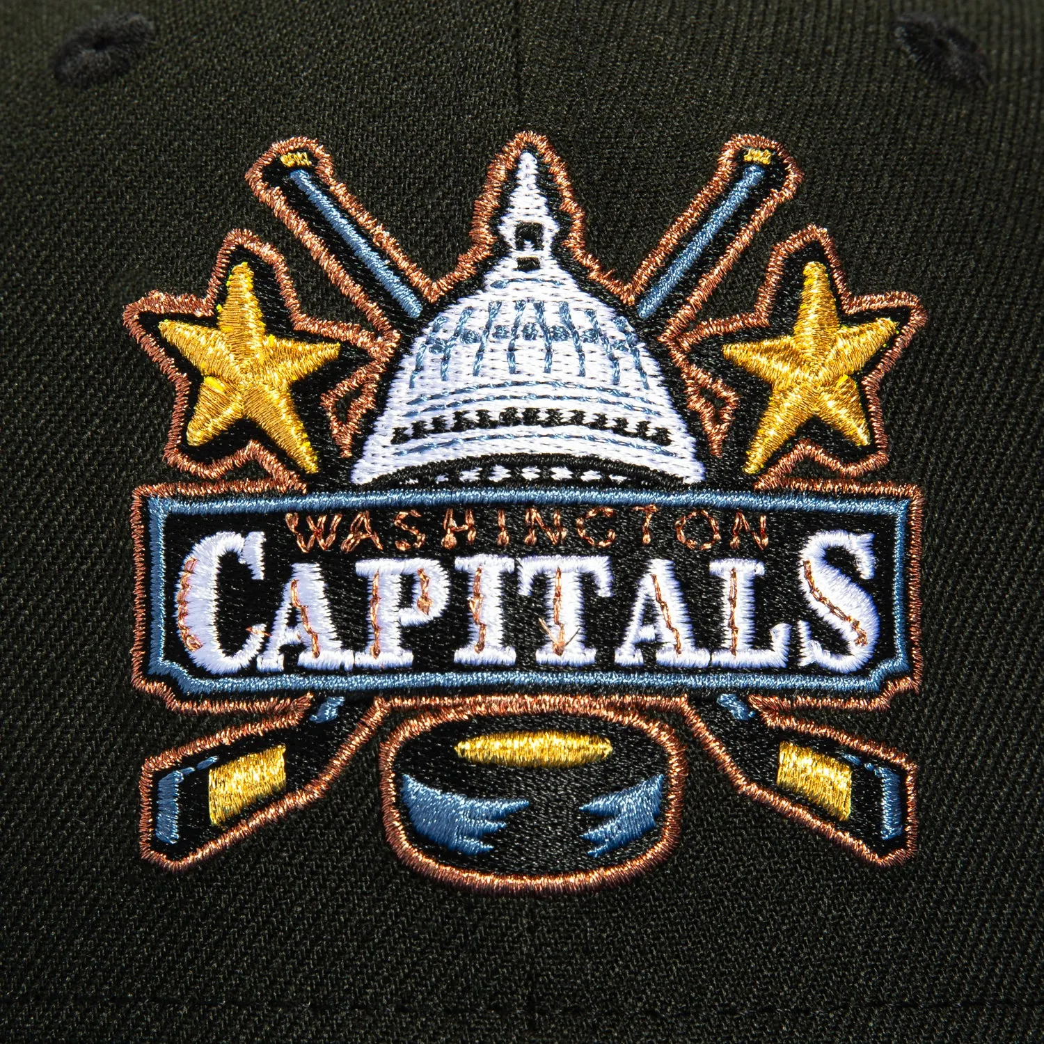 New Era 59Fifty Washington Capitals Logo Patch Hat - Black, Indigo