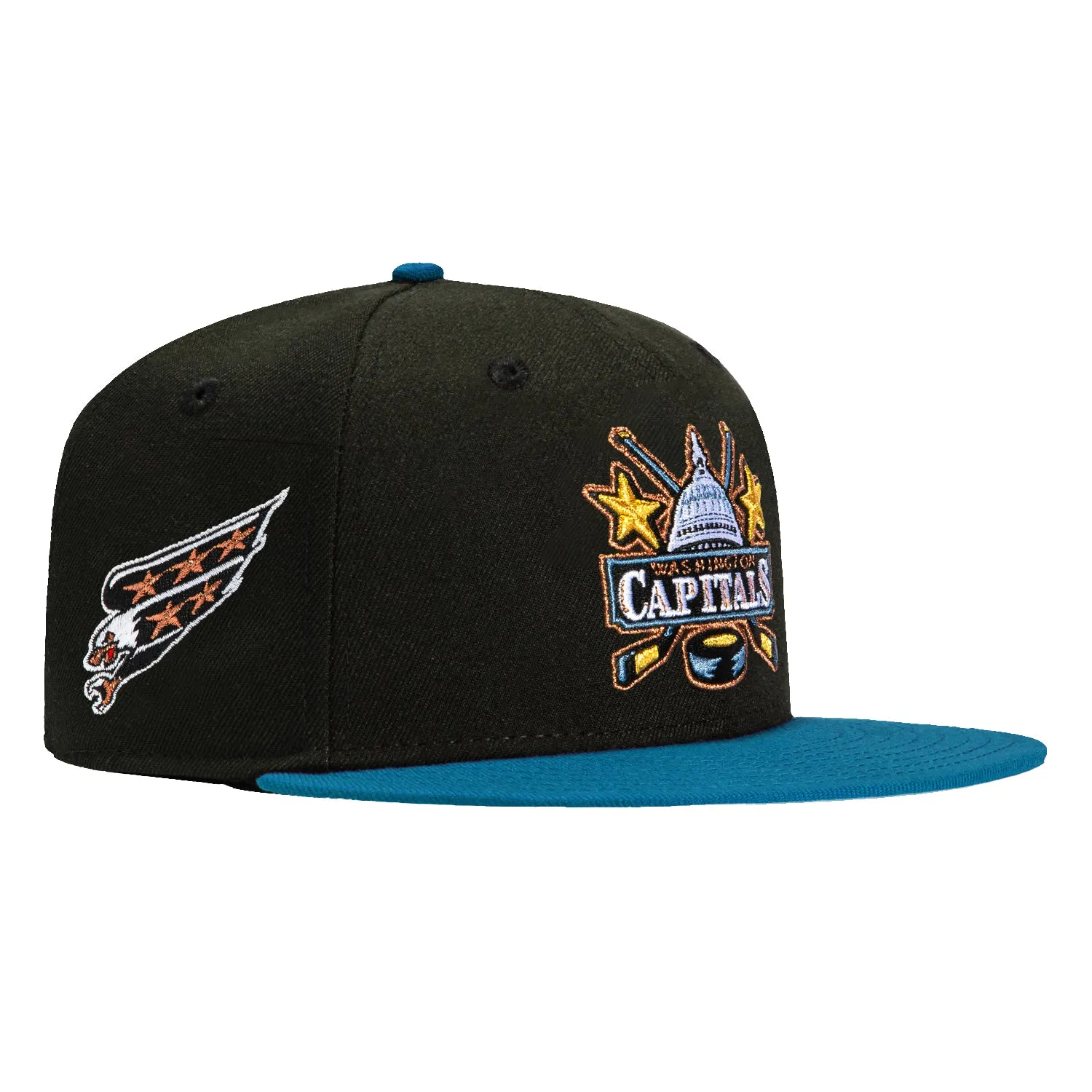 New Era 59Fifty Washington Capitals Logo Patch Hat - Black, Indigo